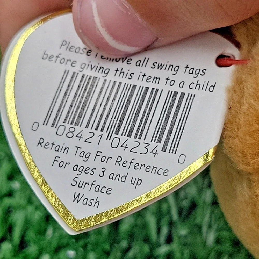 1998‎ Ty Beanie Baby Tiny the Chihuahua Rare, Rare Tag Errors Plushie Puppy